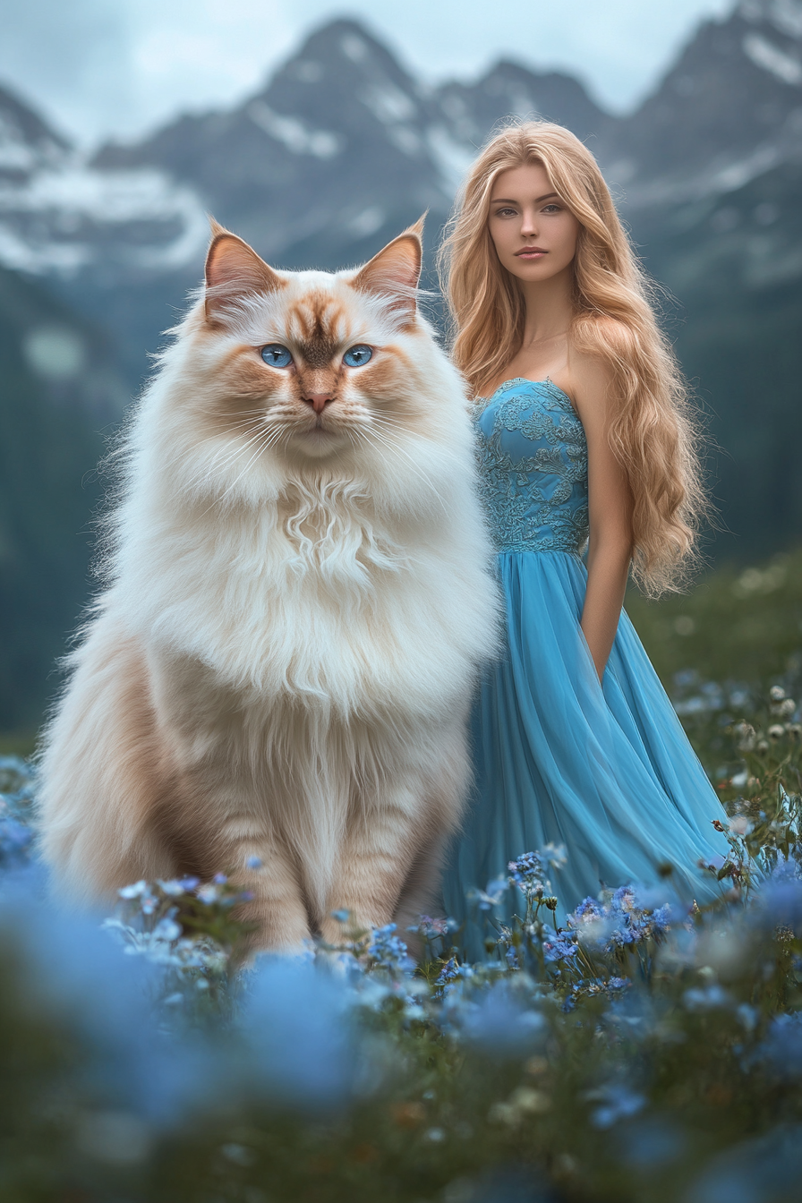 Guardian of the Blue Realm - Custom Pet Portrait