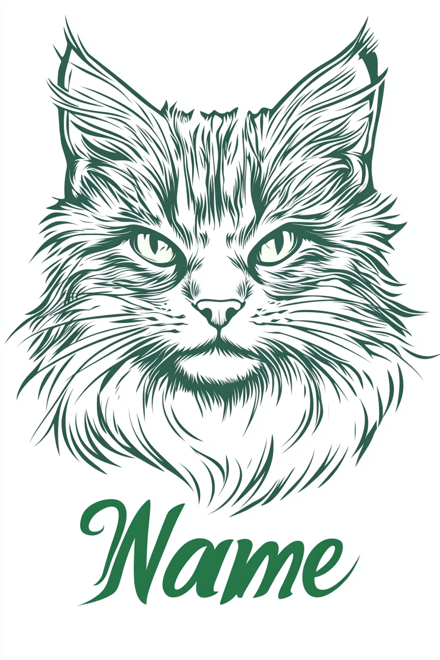 Clean Lines: Minimalist Pet Emblem - Custom Phone Case