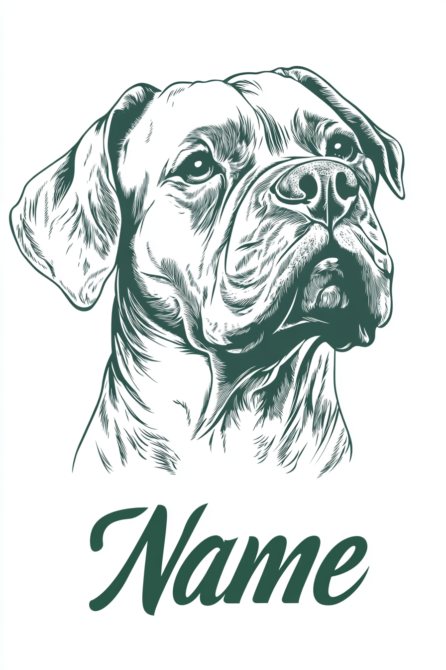 Clean Lines: Minimalist Pet Emblem - Custom Phone Case