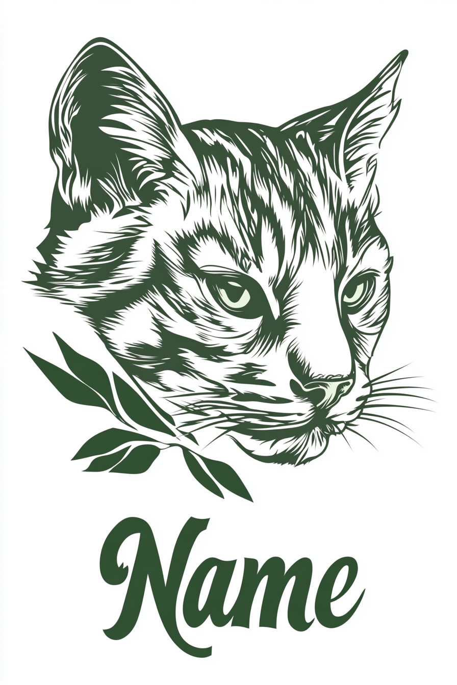 Clean Lines: Minimalist Pet Emblem - Custom Phone Case