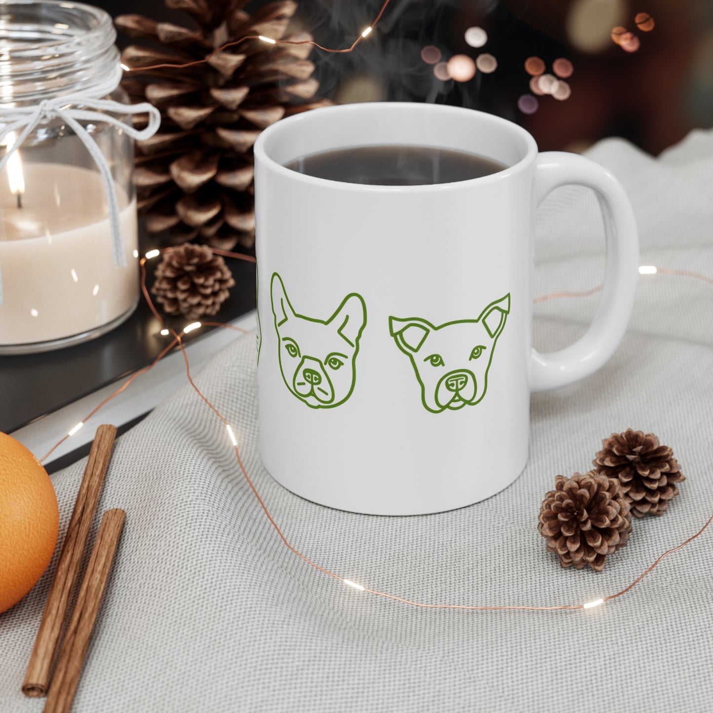 Clean Lines: Minimalist Pet Emblem - Custom Mug