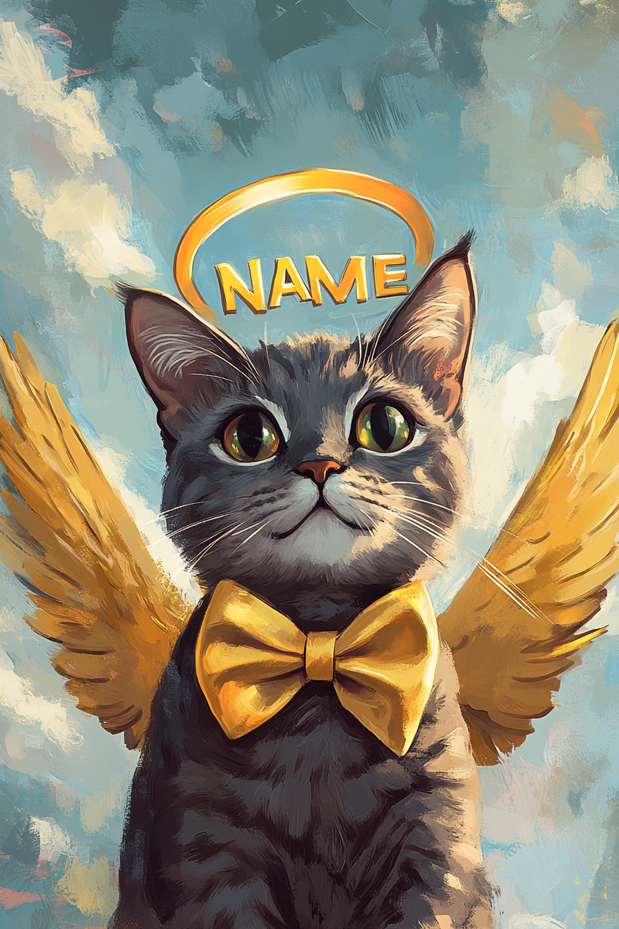 Heavenly Companions: Angelic Paws - Custom Phone Case