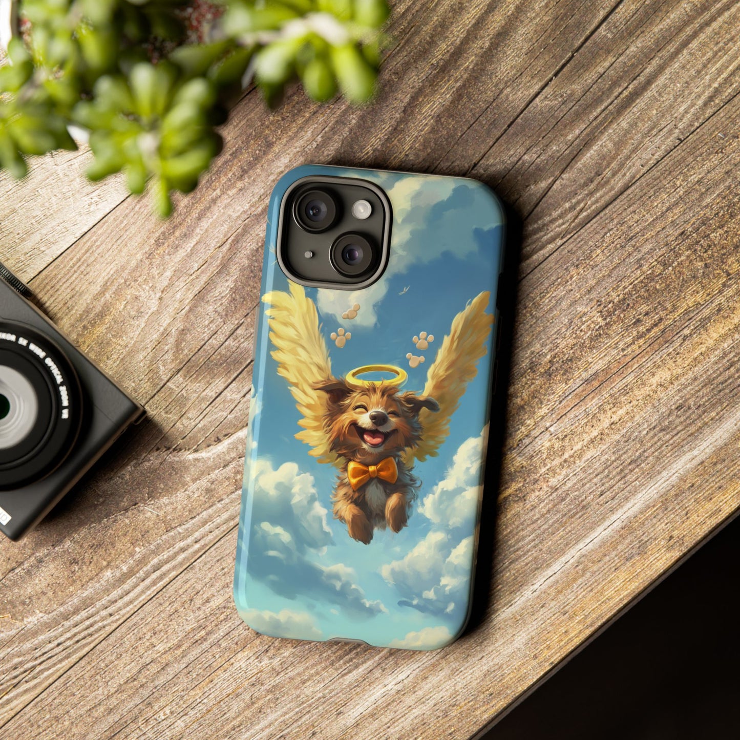 Heavenly Companions: Angelic Paws - Custom Phone Case