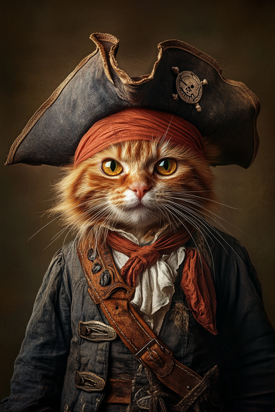 Pirate - Custom Pet Portrait