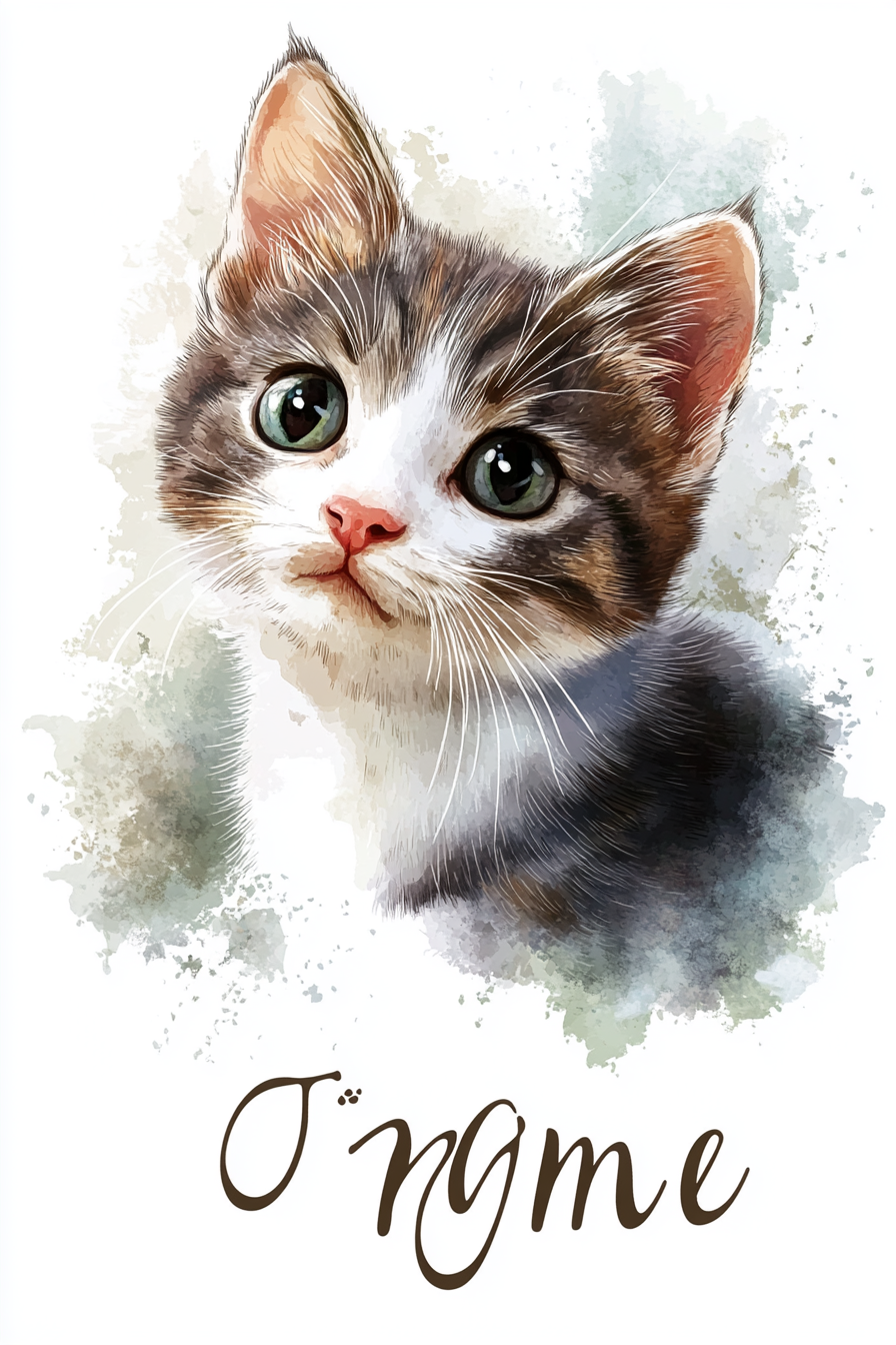 Watercolor Whiskers - Custom Phone Case