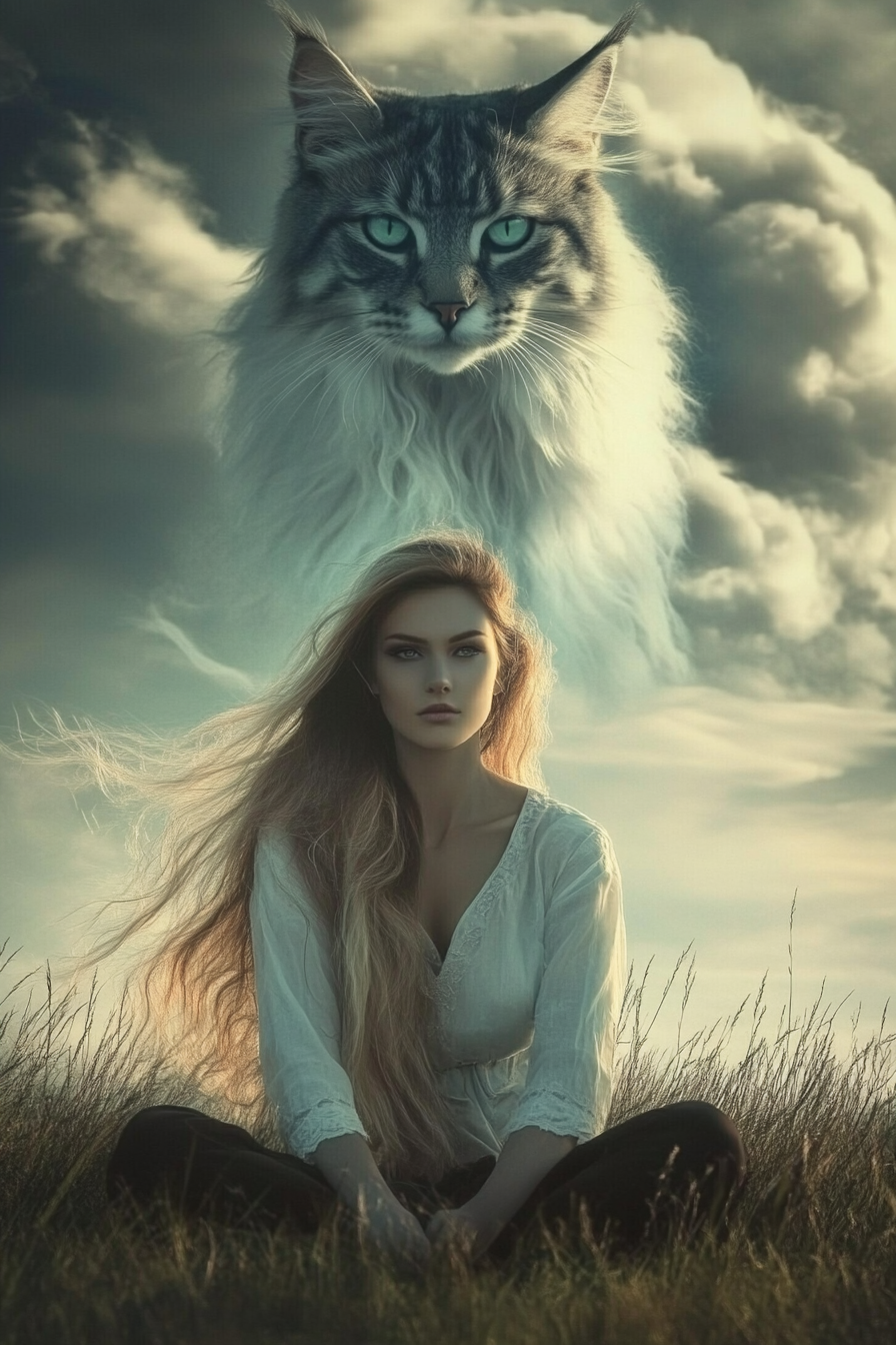 Heavenly Sentinel: The Zodiac Watcher - Custom Pet Portrait