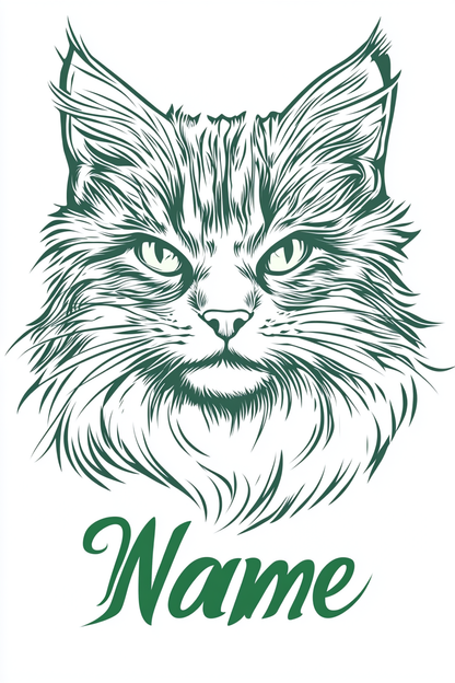 Clean Lines: Minimalist Pet Emblem - Custom Pet Portrait