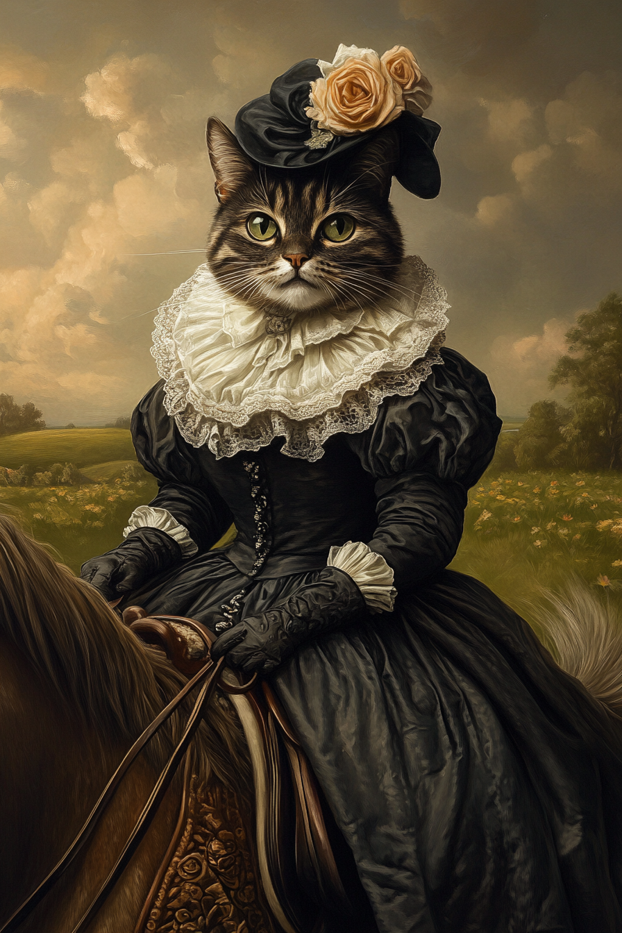 English Themed - Custom Pet Portrait