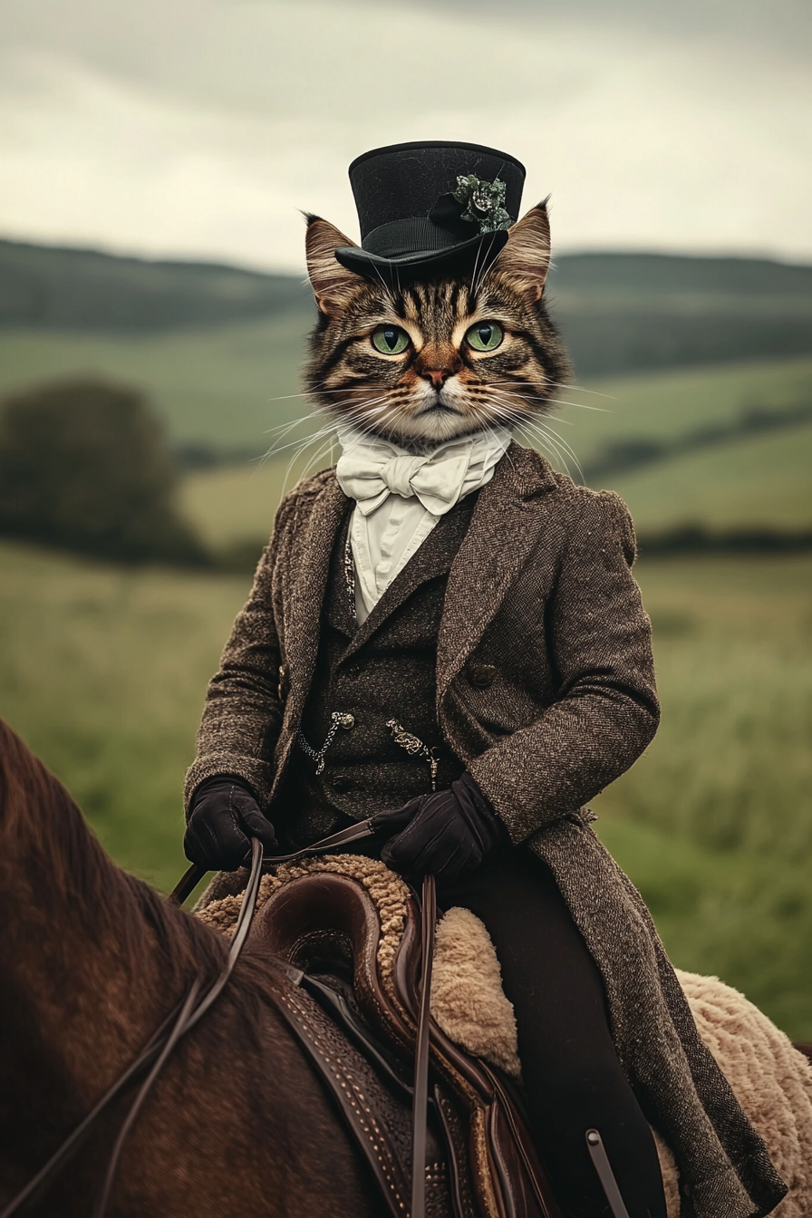 English Themed - Custom Pet Portrait
