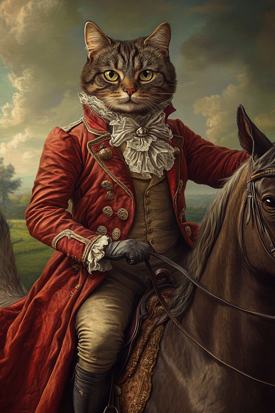 English Themed - Custom Pet Portrait
