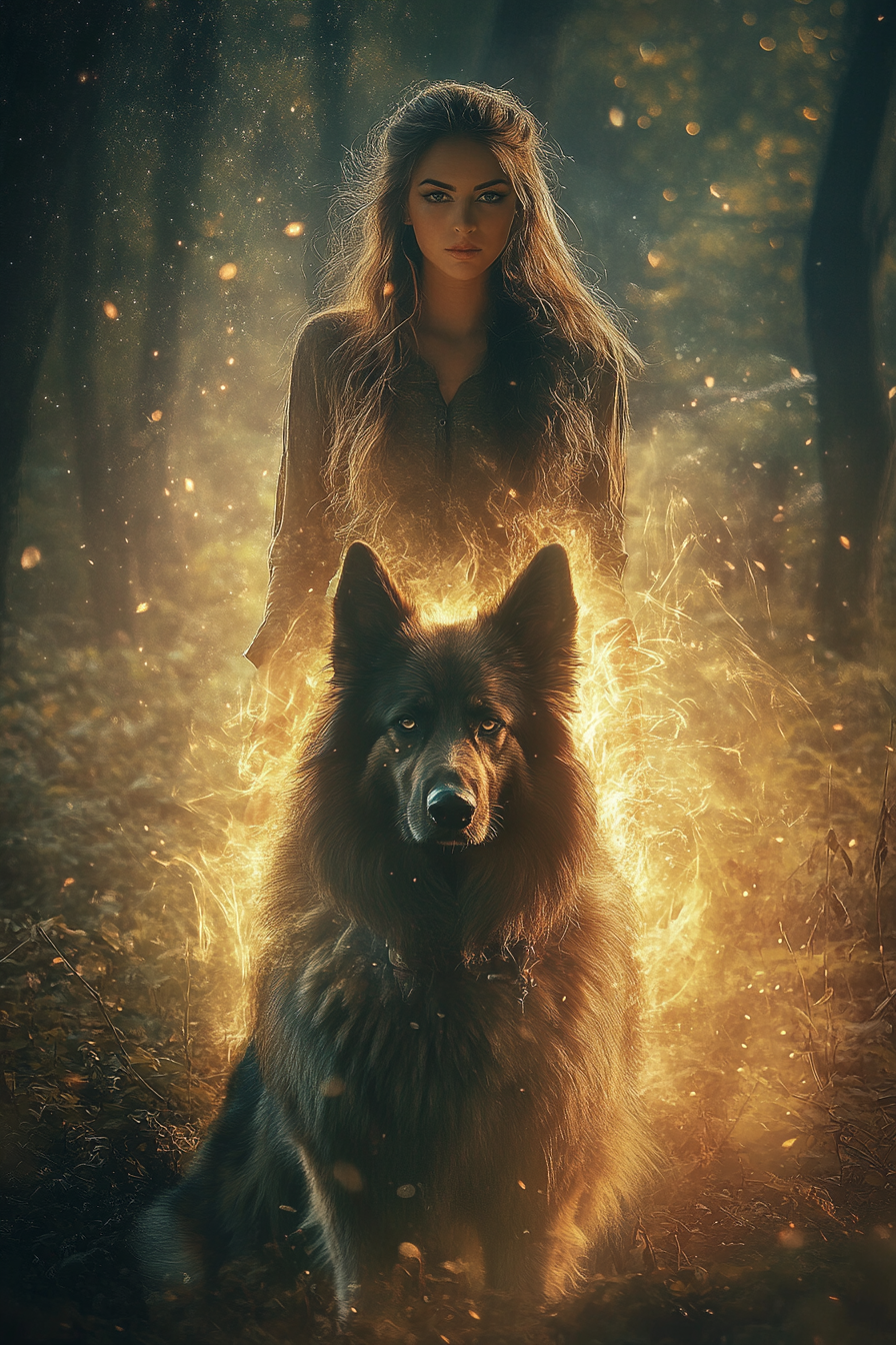 Guardian of the Forest - Custom Pet Portrait