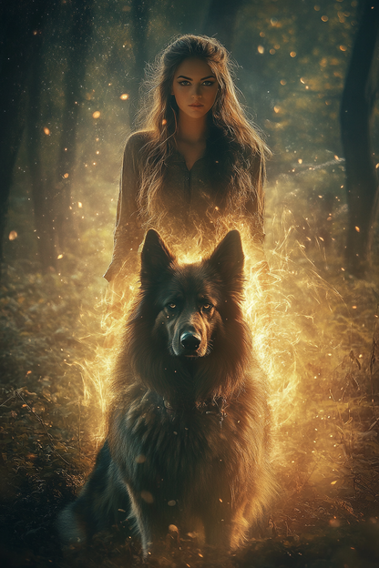 Guardian of the Forest - Custom Pet Portrait
