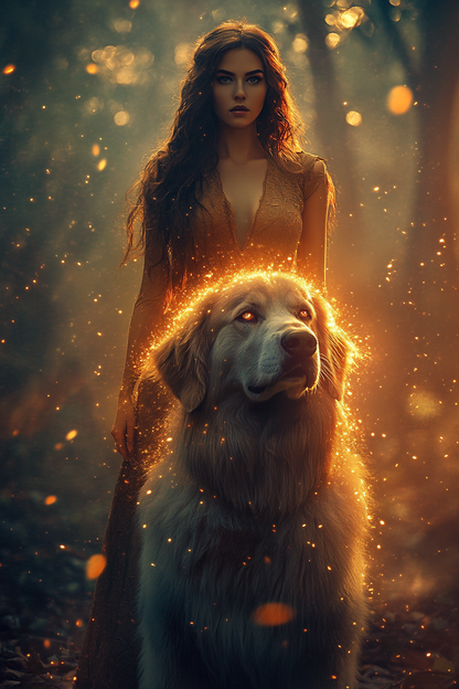 Guardian of the Forest - Custom Pet Portrait