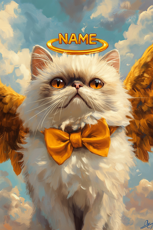 Heavenly Companions: Angelic Paws - Custom Phone Case