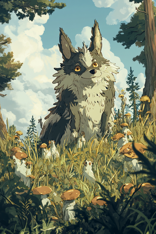 My Neighbor Totoro Whimsy: Forest Friends - Custom Pet Portrait