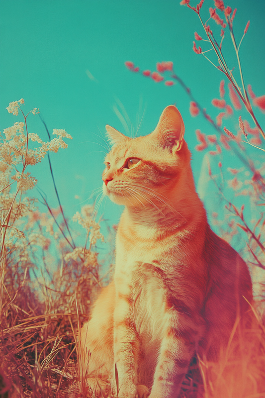 Retro Reverie - Custom Pet Portrait