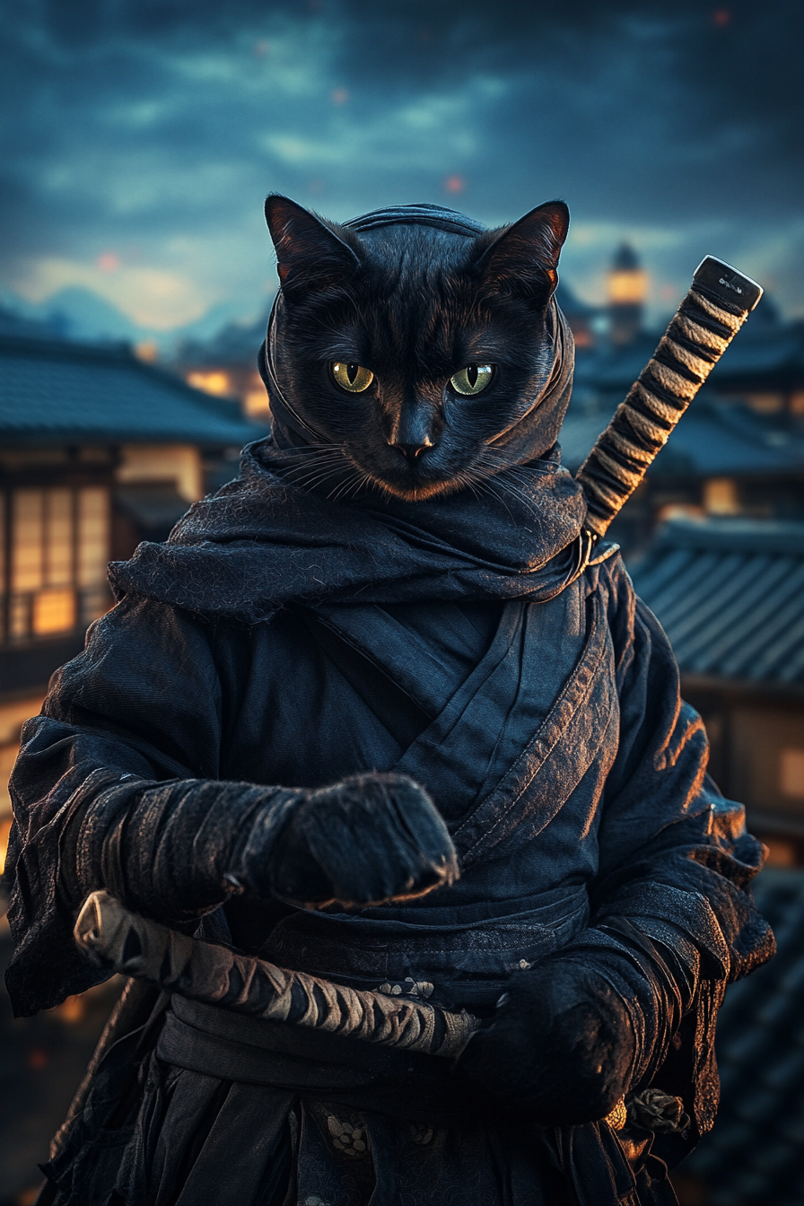 Ninja - Custom Pet Portrait