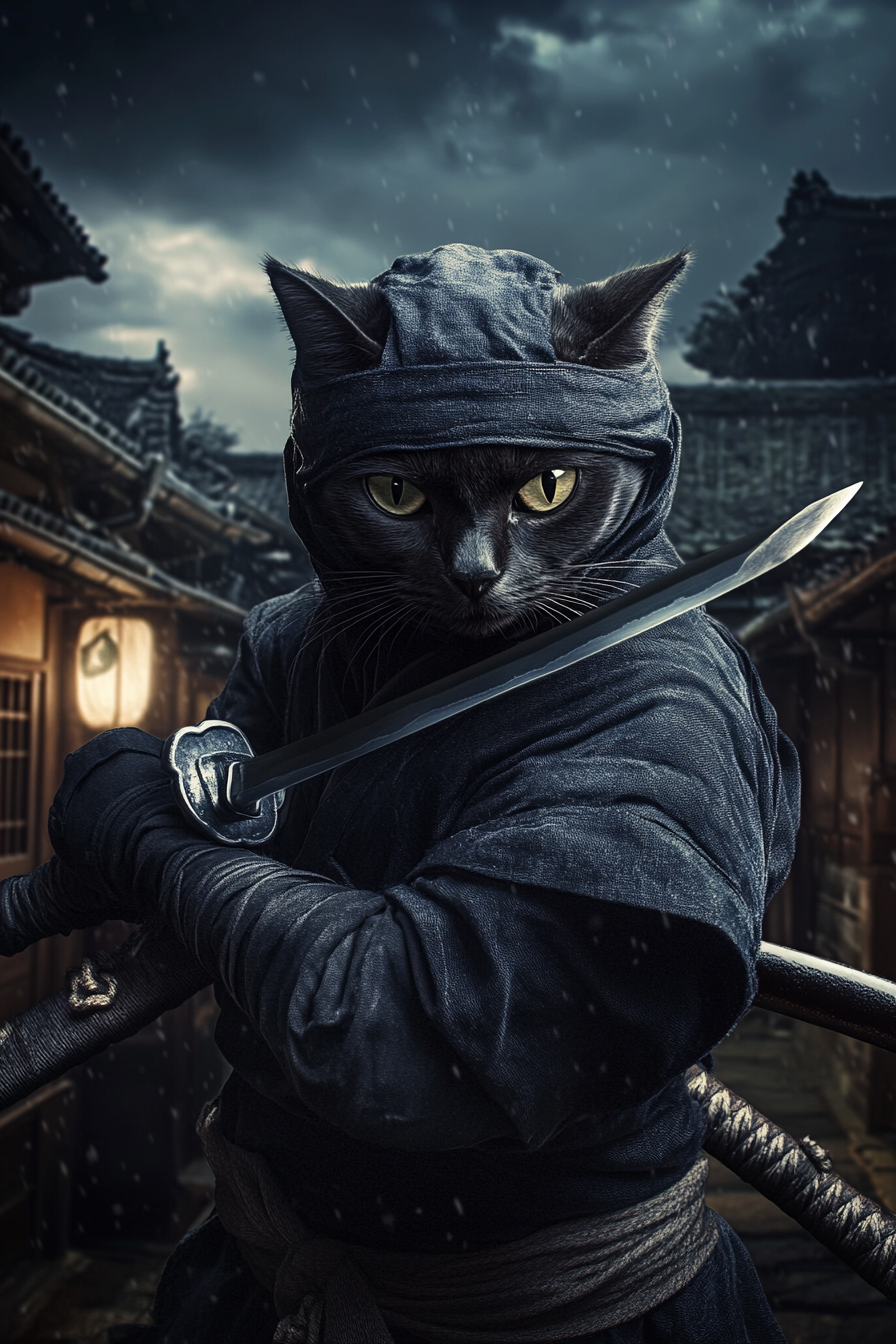 Ninja - Custom Pet Portrait
