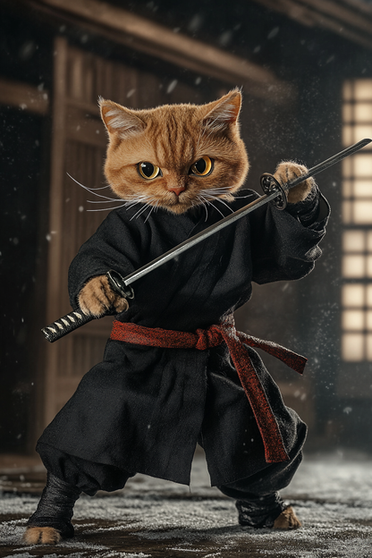 Ninja - Custom Pet Portrait