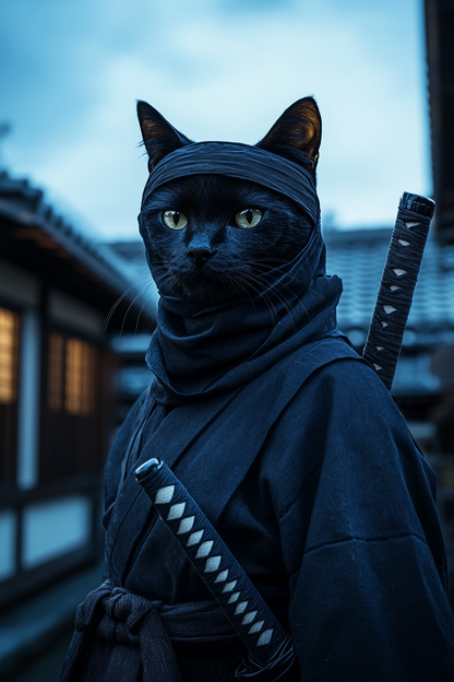 Ninja - Custom Pet Portrait