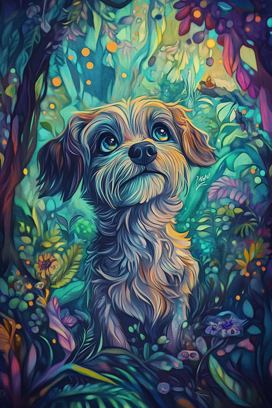 Studio Ghibli Fantasy Enchanted Companions - Custom Pet Portraits