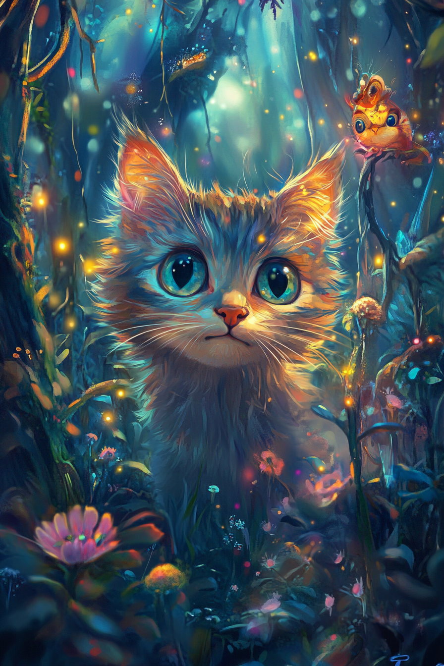Studio Ghibli Fantasy Enchanted Companions - Custom Pet Portraits