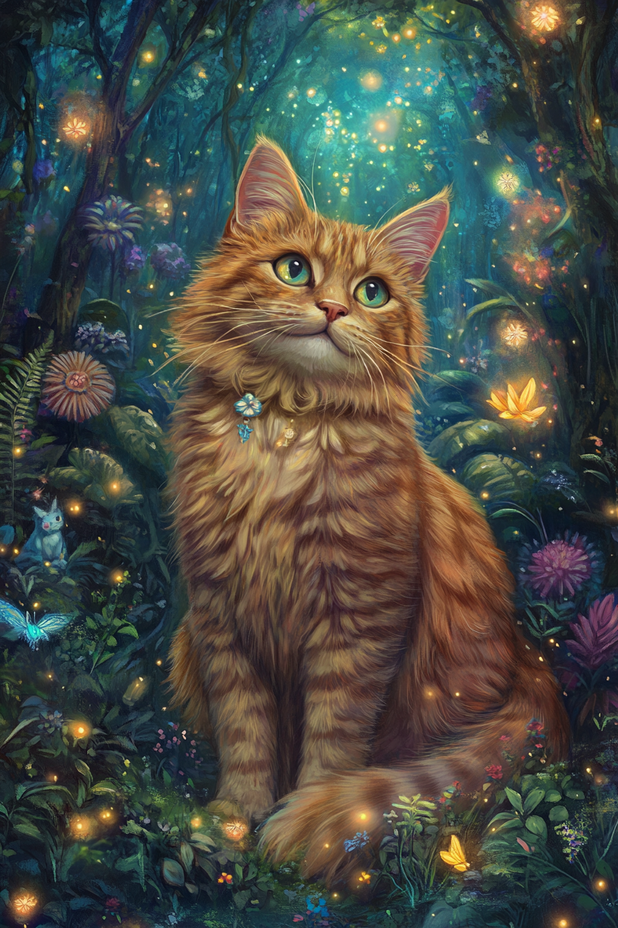 Studio Ghibli Fantasy Enchanted Companions - Custom Pet Portraits