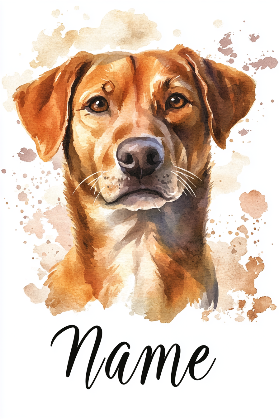 Watercolor Whiskers - Custom Phone Case