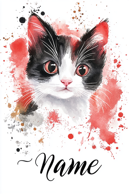 Watercolor Whiskers - Custom Phone Case