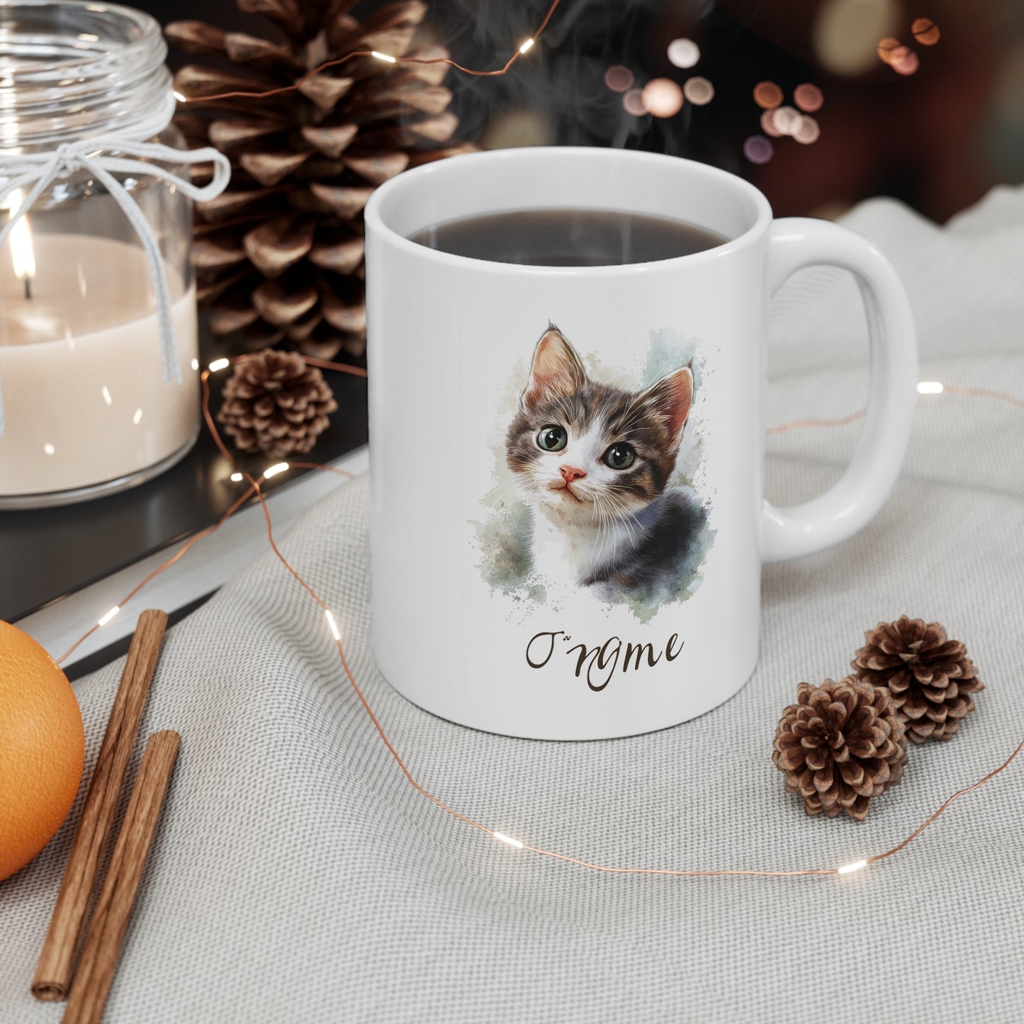 Watercolor Whiskers - Custom Mug