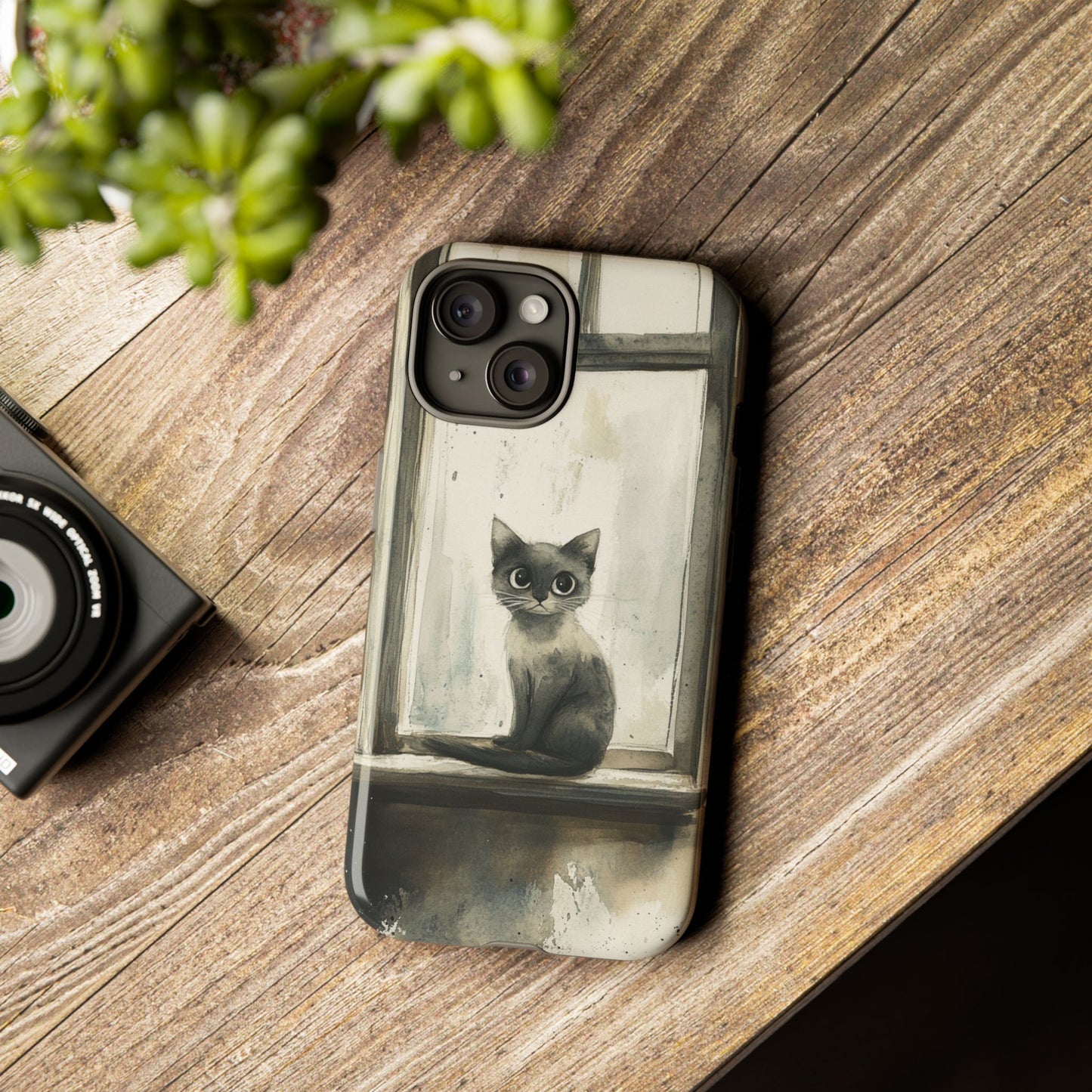 Whiskers on the Window - Custom Phone Case