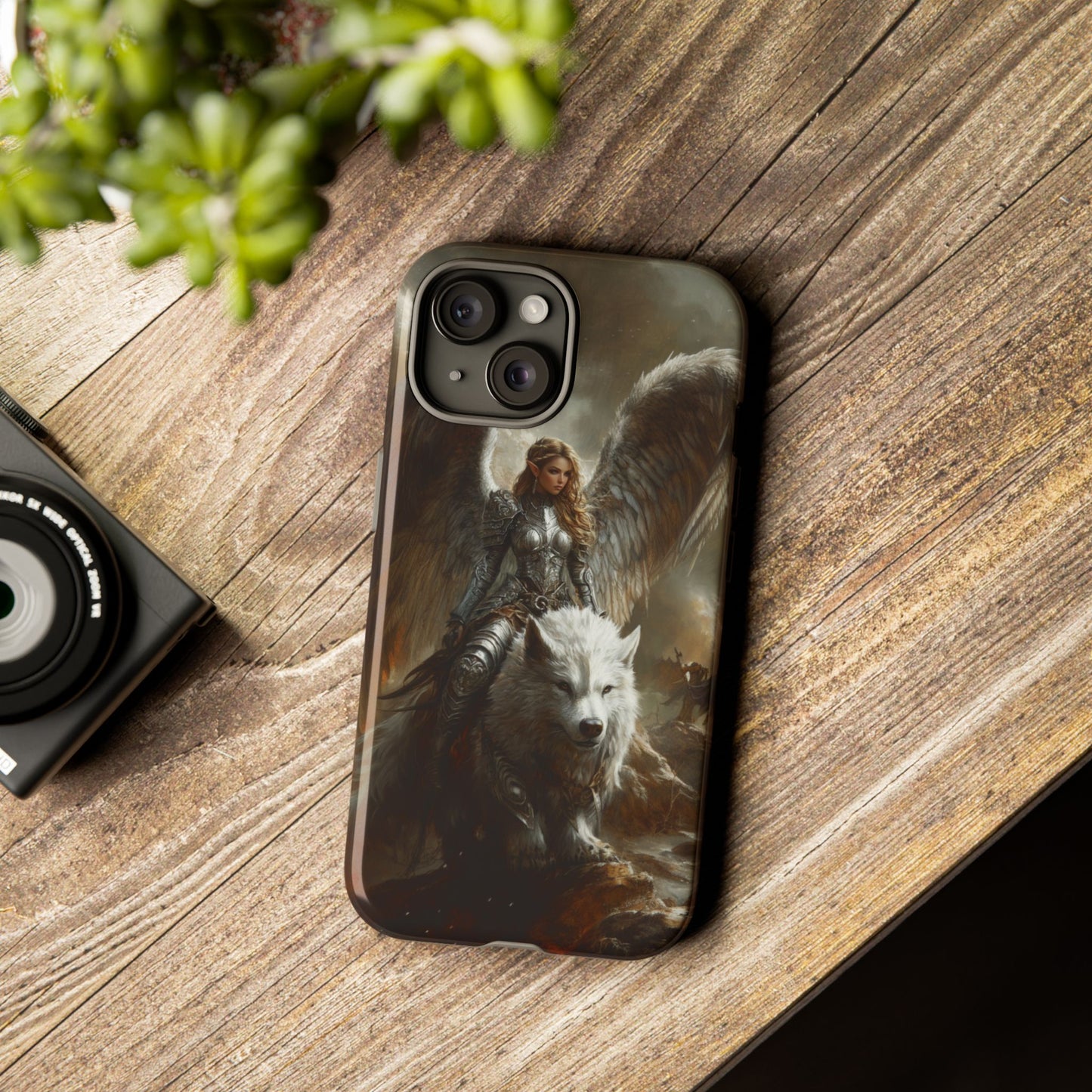 Warrior's Winged Guardian - Custom Phone Case