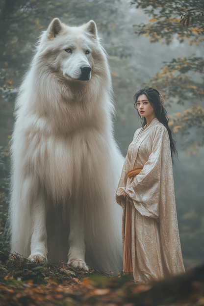 Forest Sentinel - Custom Pet Portrait