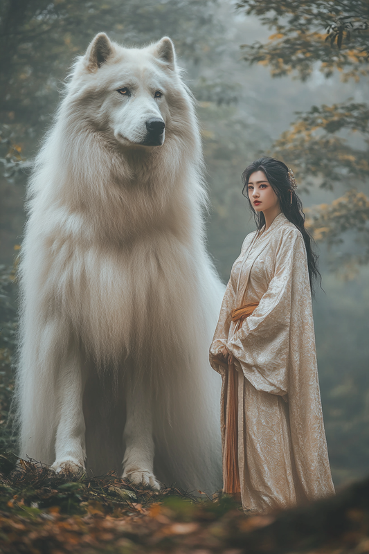 Forest Sentinel - Custom Pet Portrait