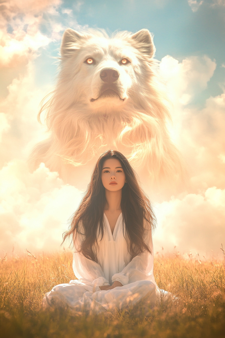 Heavenly Sentinel: The Zodiac Watcher - Custom Pet Portrait