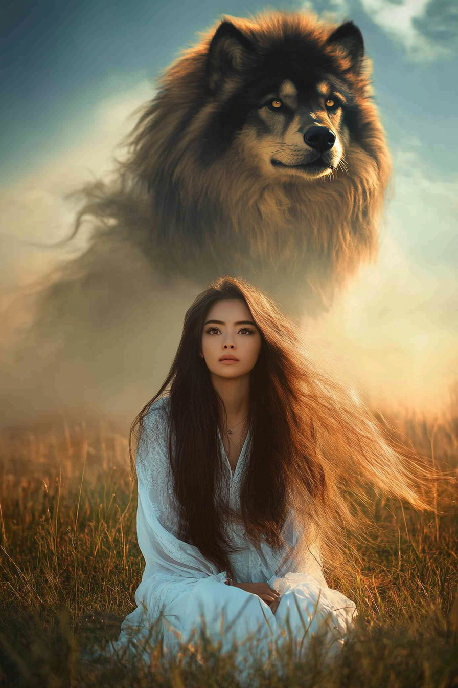 Heavenly Sentinel: The Zodiac Watcher - Custom Pet Portrait